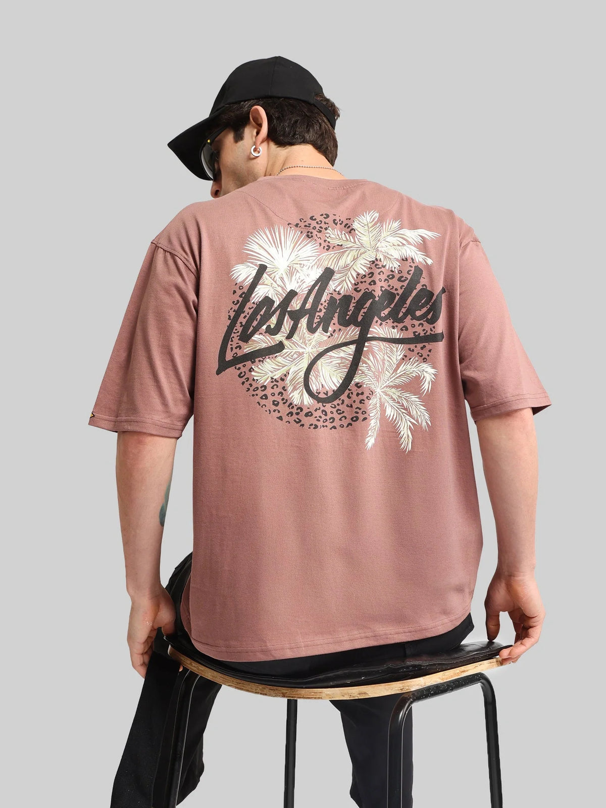 Los Angeles Dusty Pink Half Sleeve T-Shirt
