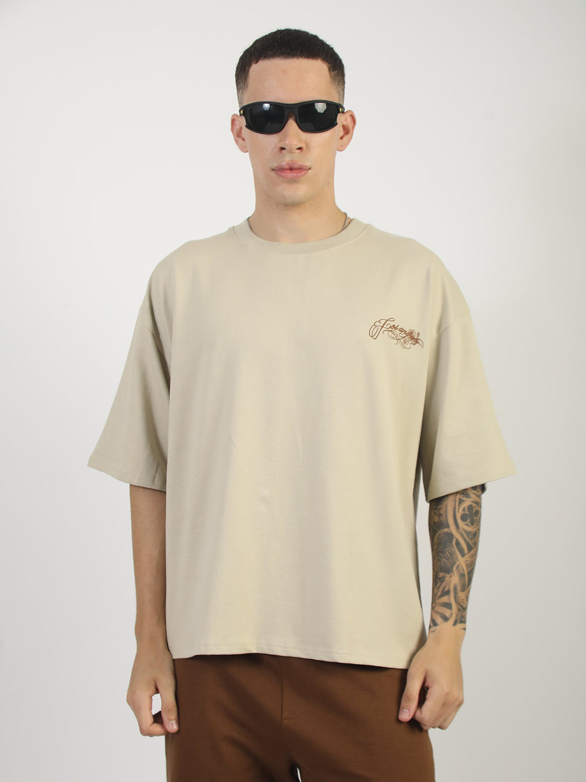 Biscuit Los Angles Half Sleeve Boxy T-Shirt
