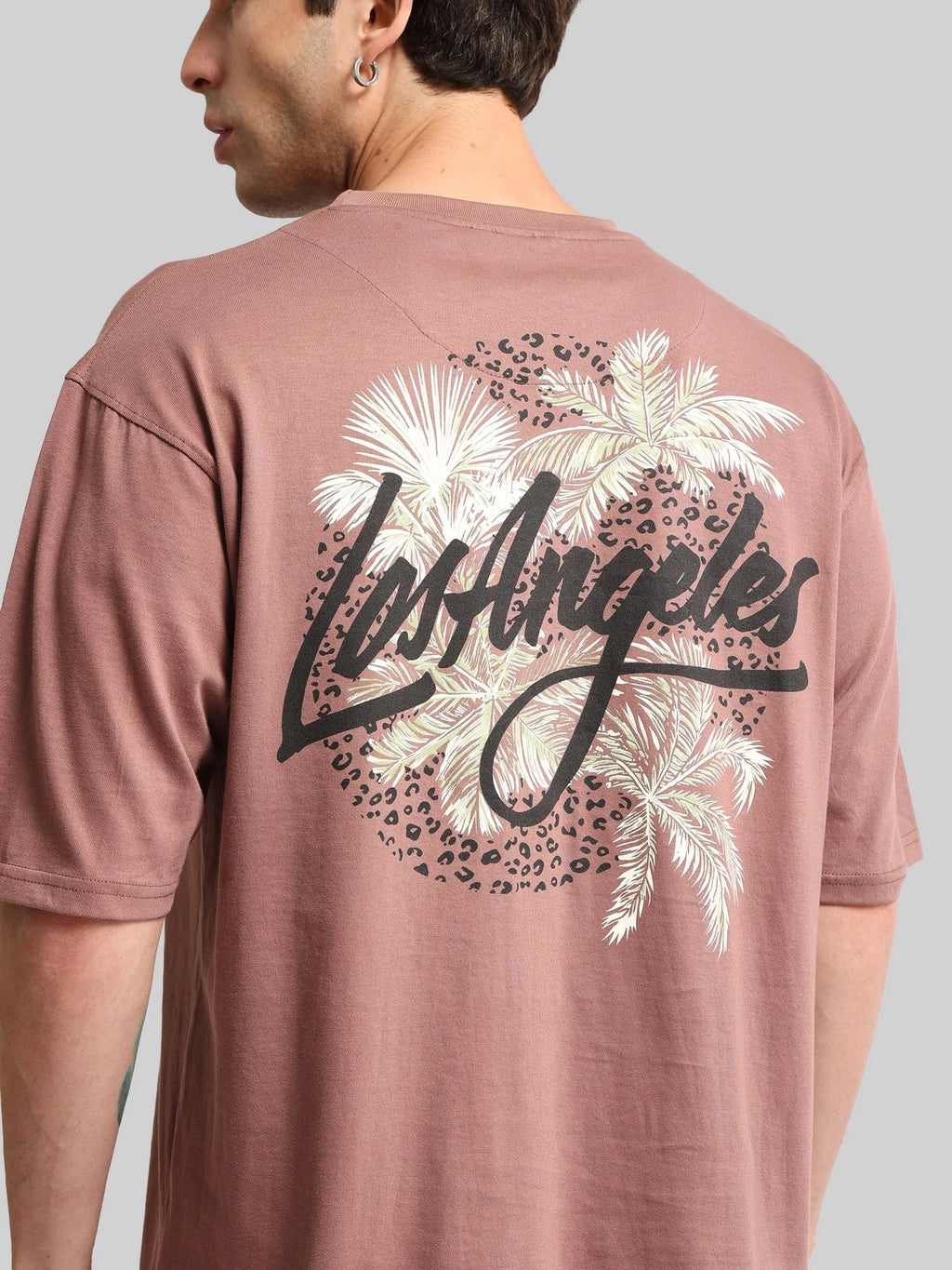 Los Angeles Dusty Pink Half Sleeve T-Shirt