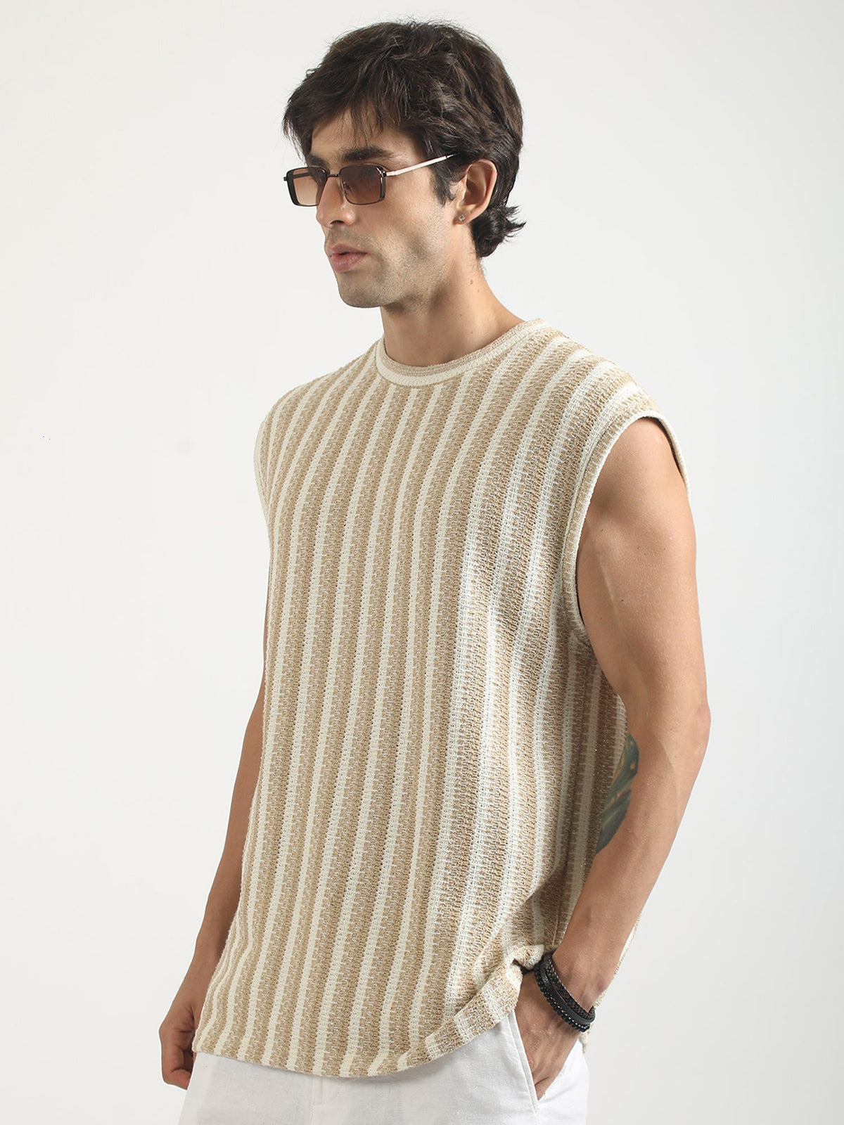 Desert Stripe Sleeveless T-Shirt