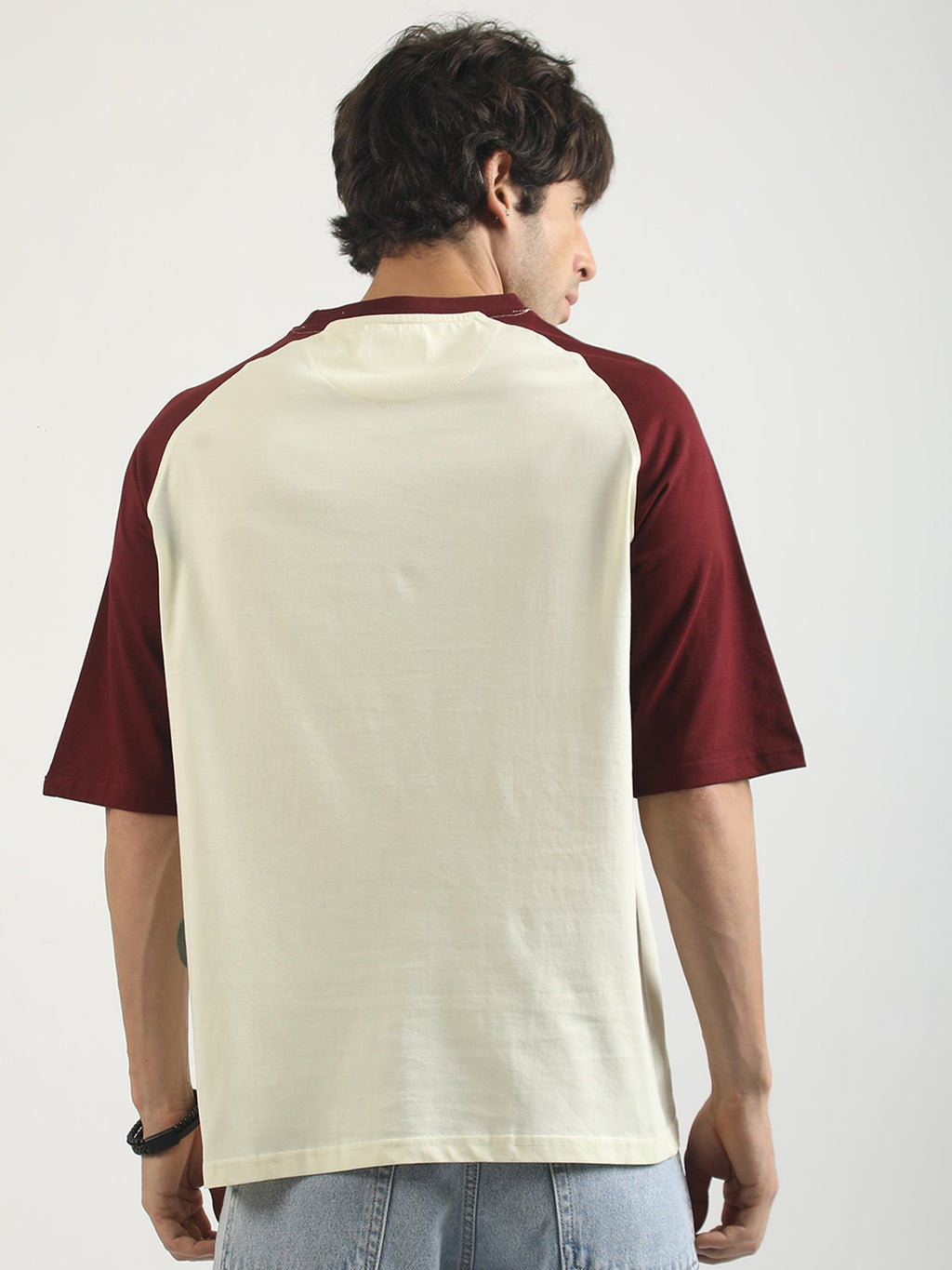 Key Signals Cream Half Sleeve T-Shirt